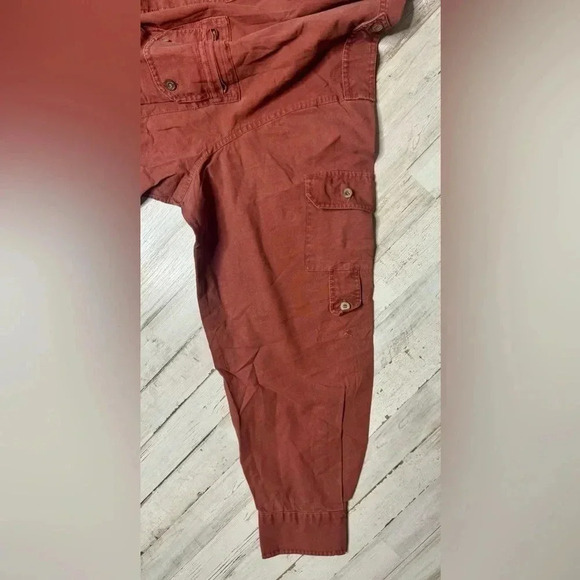Cabelas Outdoor Gear Heavy Duty Twill Long sleeve Button Up Shirt 2XTall Maroon - Picture 7 of 13